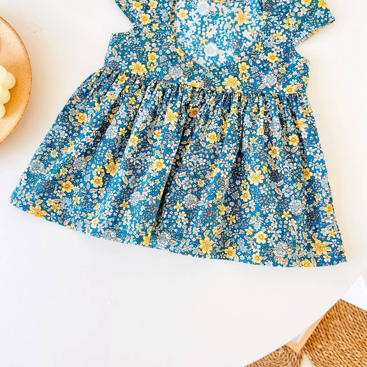 Fashion Personality Korean Style Girls Floral Dress