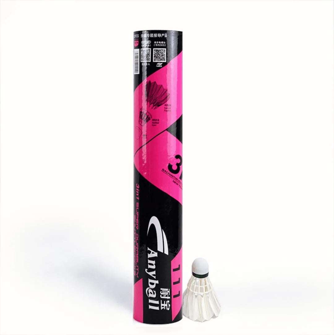 1 dozen Super quality 3 In 1 Super Durable Anyball 111 Badminton Feather Shuttlecock