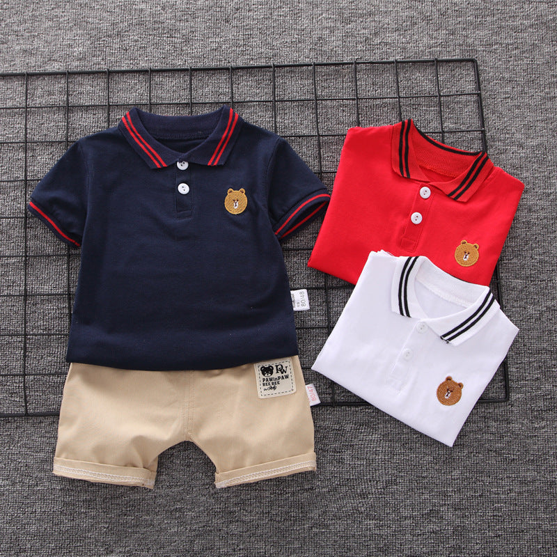 Summer Fashion Baby Boy Clothes Sets T-shirt + Pants 1-4T Toddler Casual Clothing Suits Children Kids Boys Outfits Suit