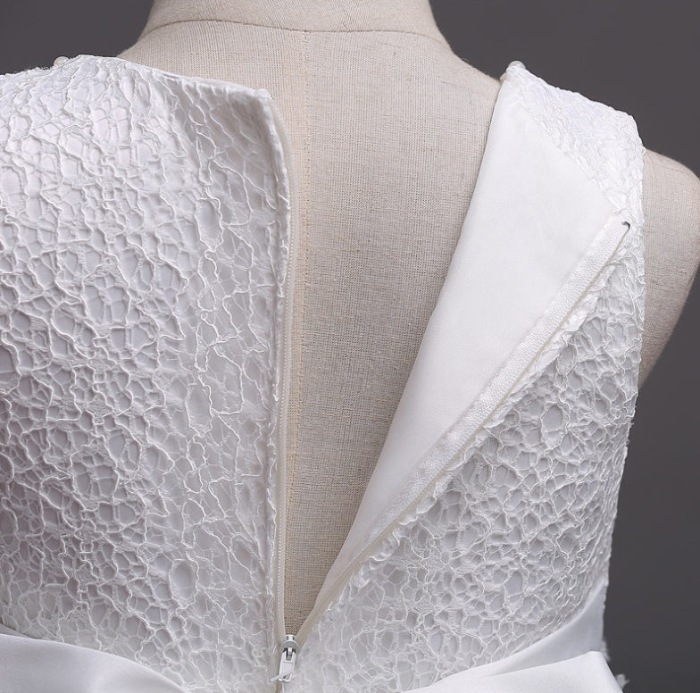 spring and summer girls princess dress wedding dress flower girl dress in the children's dress show birthday pettiskirt