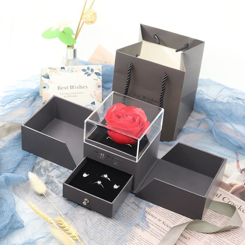Valentine's Day Plastic Eternal Flower (Box)