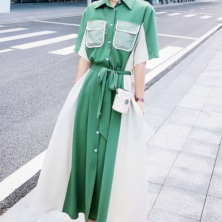 Dress Women''s Summer French Style Long Design Sense