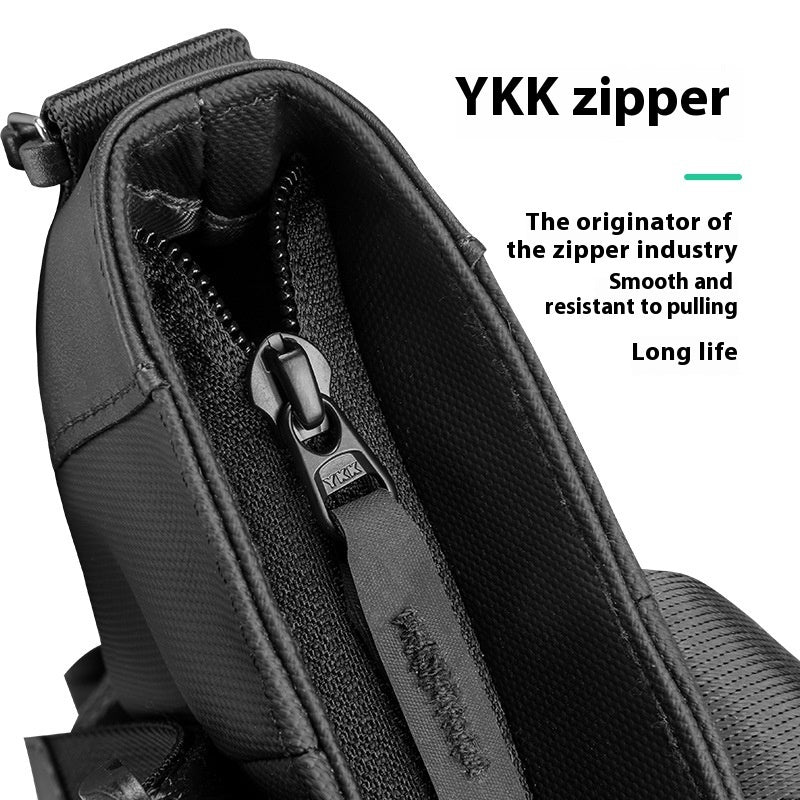 Men's Large Capacity Layered Shoulder Messenger Bag