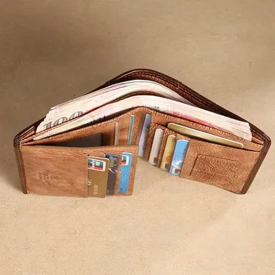 TANNED LEATHER MEN'S WALLET