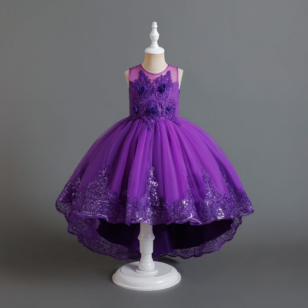 European And American Girls' Princess Dress Trailing Dress