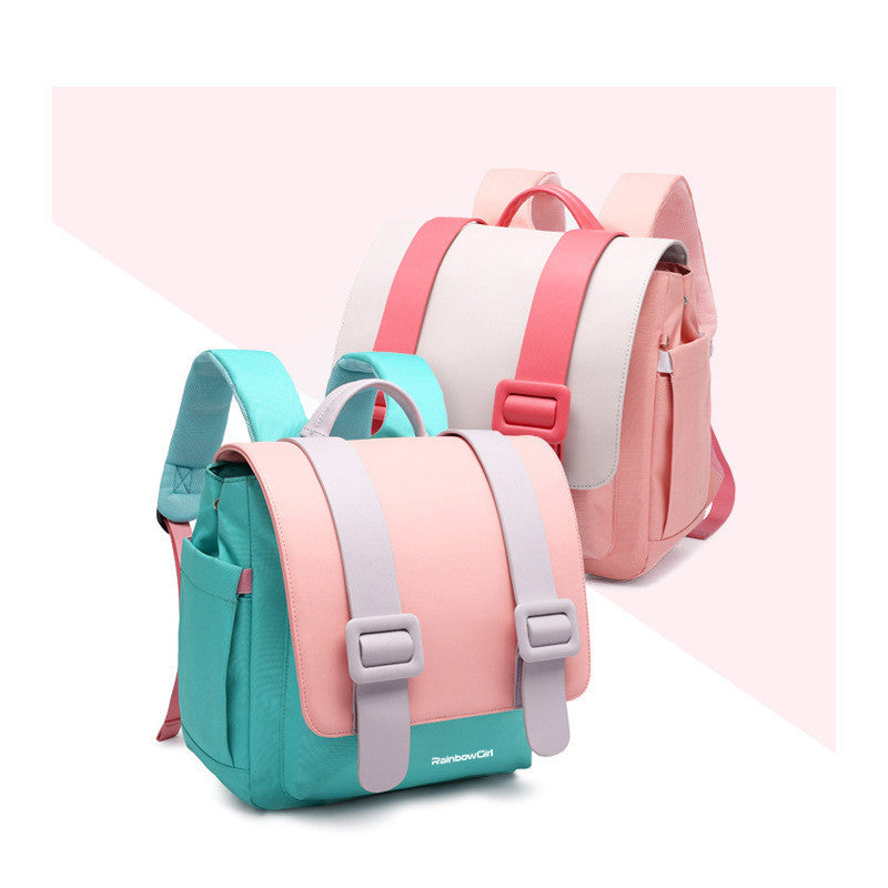 New Popular Campus School Bags Children Candy Color Backpacks