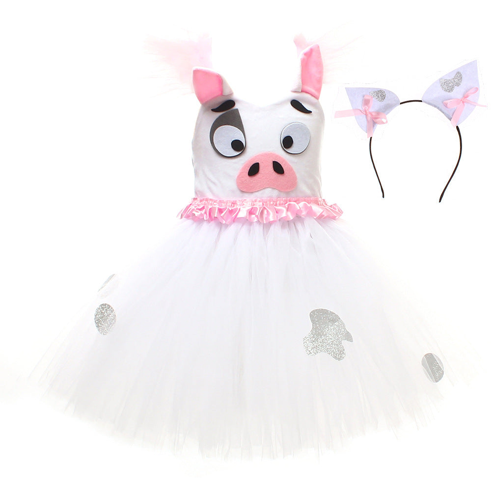 Cartoon Piggy Halloween Dress Up Costume Animal Dress