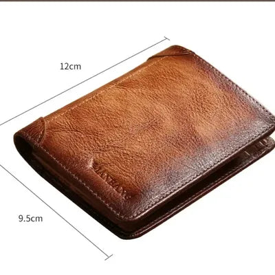 TANNED LEATHER MEN'S WALLET