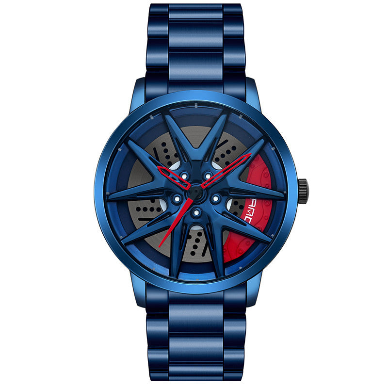 Cool Wheel Personality Hollow Out Quartz Watch