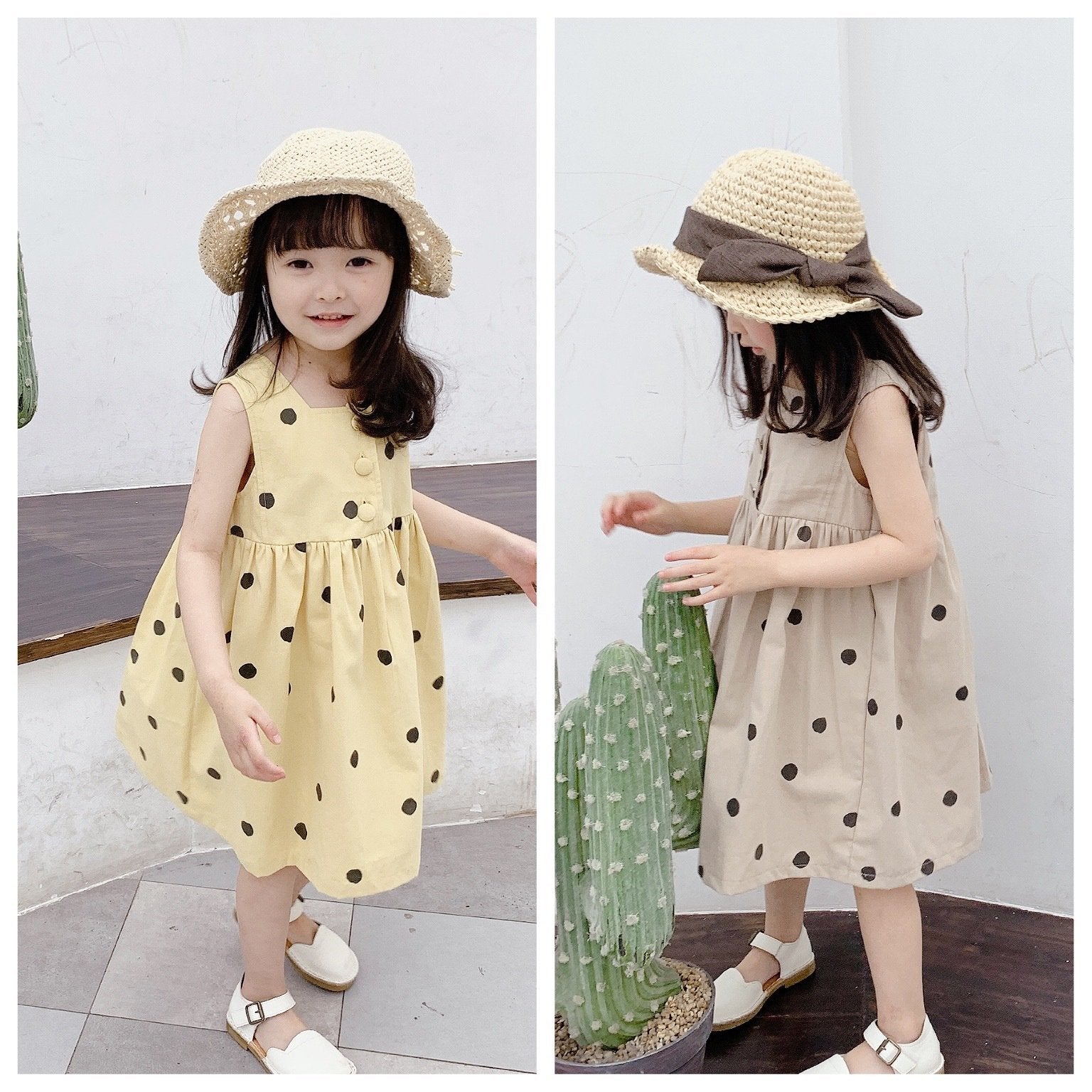 Polka dot princess dress