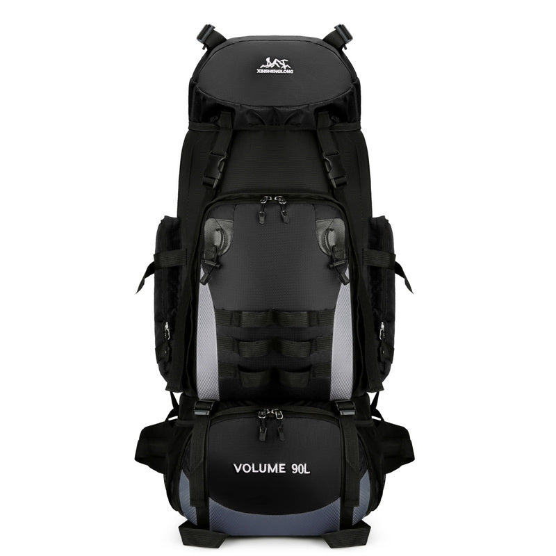 90L Large Capacity Outdoor Travel Backpack For Men, Waterproof And Durable Hiking Bag, Cotton Quilt, Luggage, Work Backpack