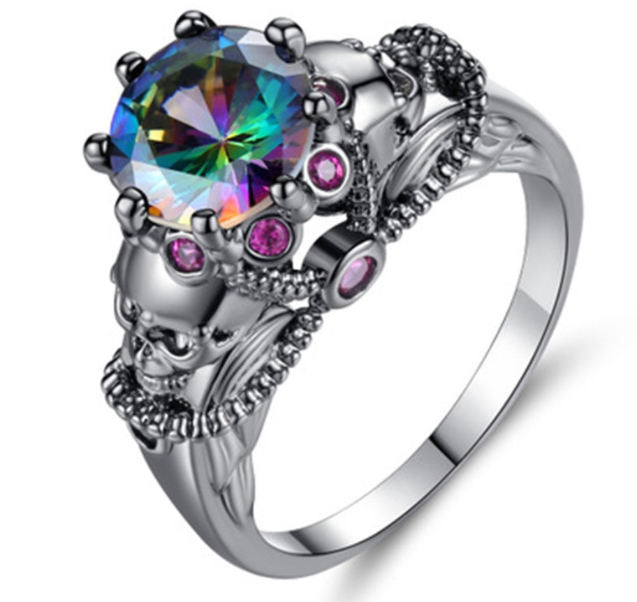 Vintage alloy set topaz jewelry