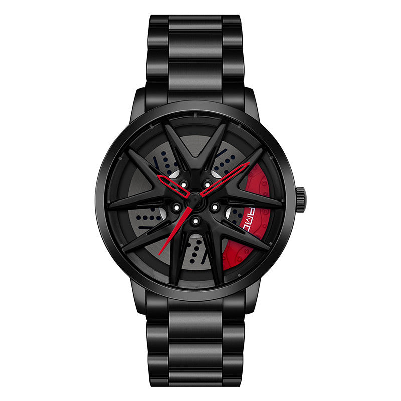 Cool Wheel Personality Hollow Out Quartz Watch