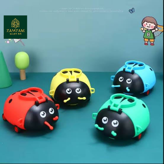 Lovely Ladybug Sipper Water Bottle with Moving Wheels- 550ml