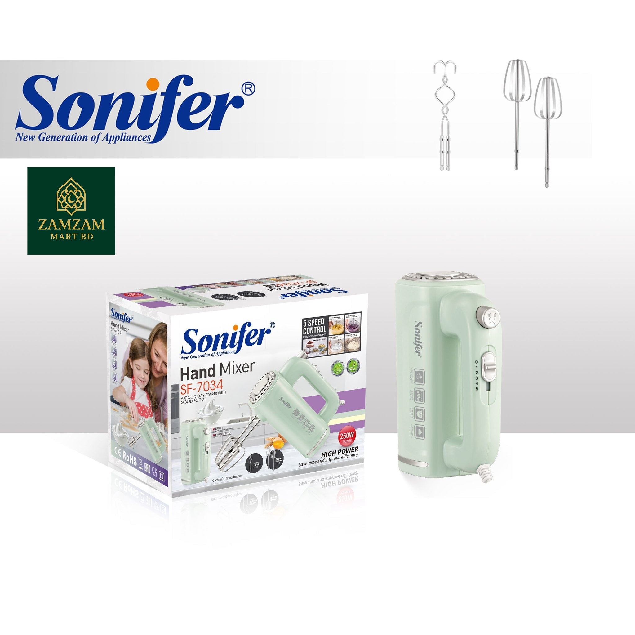 Sonifer Hand Mixer SF-7034A