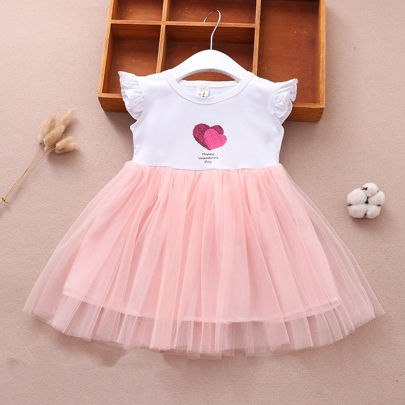 Girls' Summer Vest Princess Dress