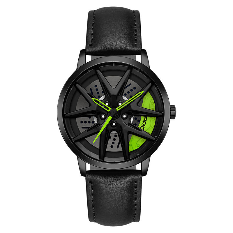 Cool Wheel Personality Hollow Out Quartz Watch