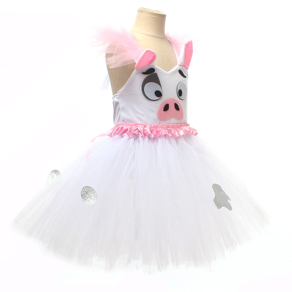 Cartoon Piggy Halloween Dress Up Costume Animal Dress