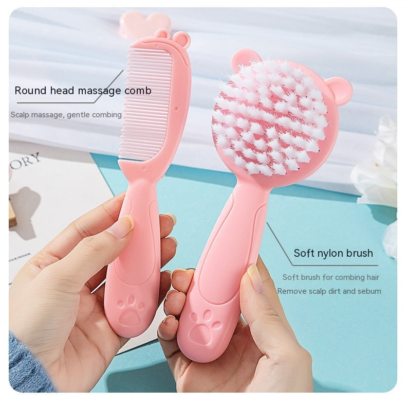 Nylon Soft Hair Newborn Removal Dirt Comb Brush Care Suit