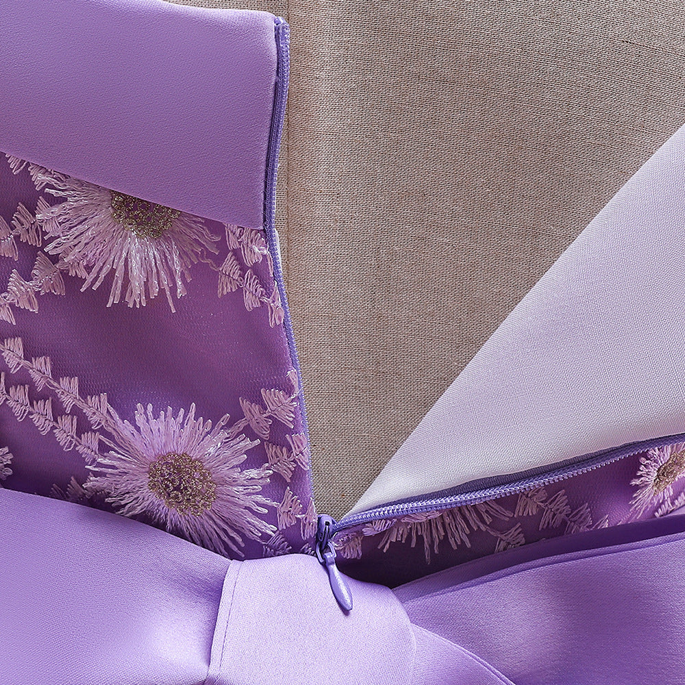 European And American One Shoulder Girls Dress Skirt