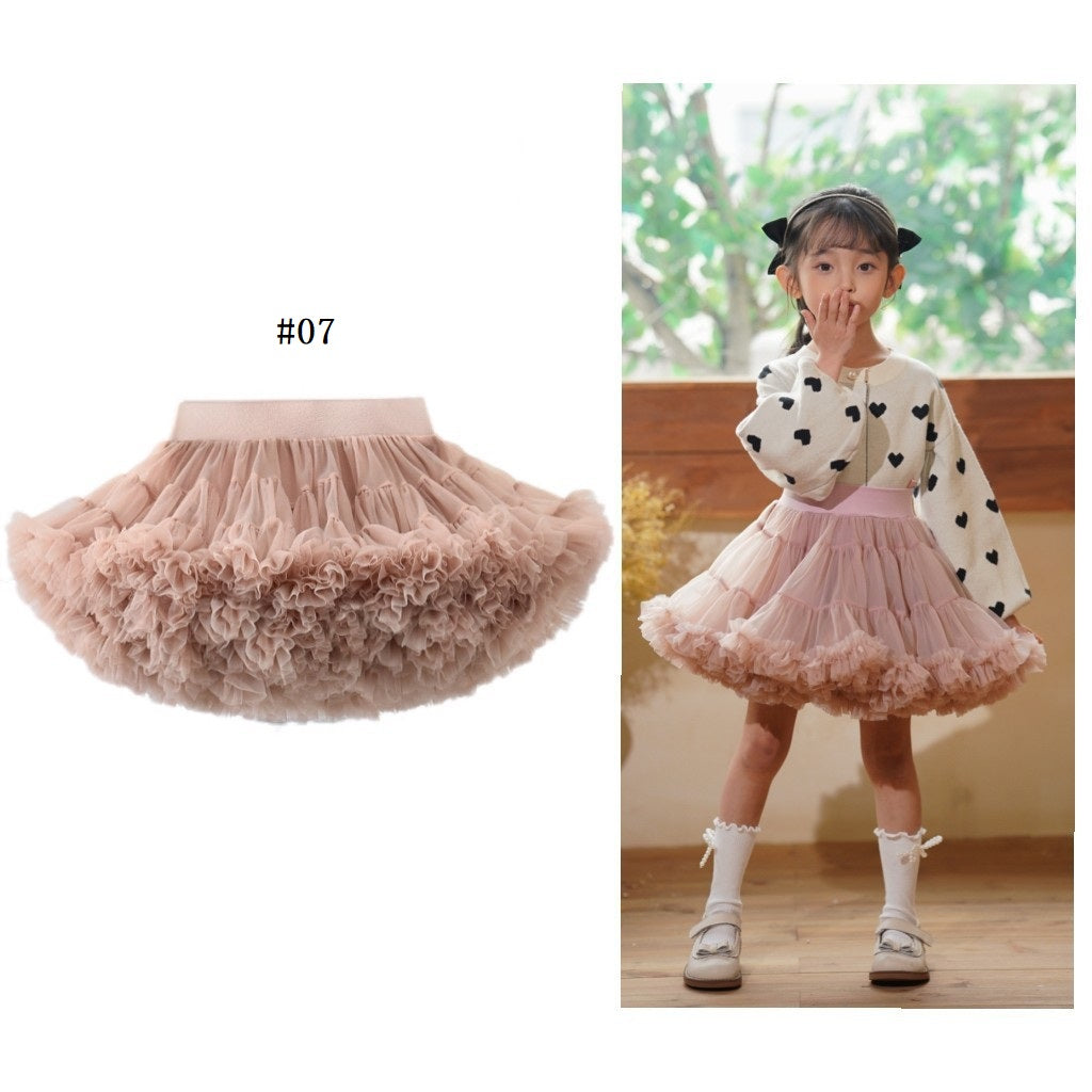 Girls summer hot style skirt children's tutu skirt mesh skirt cake (Pre Order)