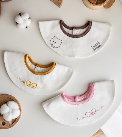 Small-month Baby Waterproof Milk Spilt Small Bibs