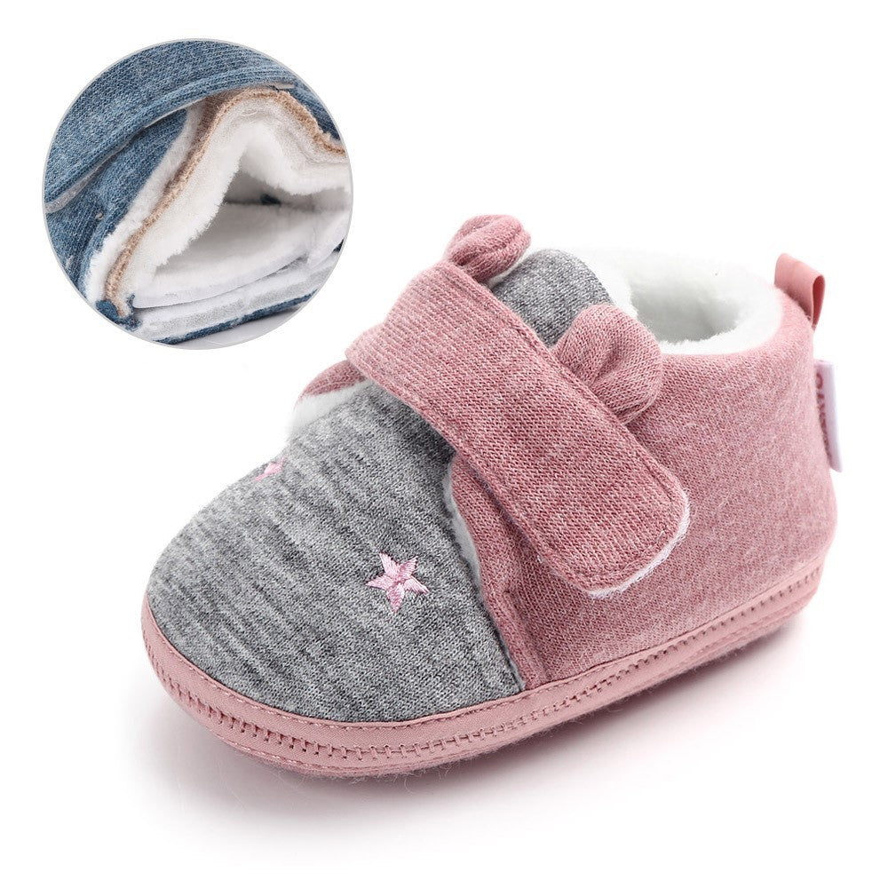 Newborn cotton baby shoes with soft soles