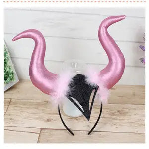 Halloween Accessories Demon Horn Headdress Demon Witch Costume Props