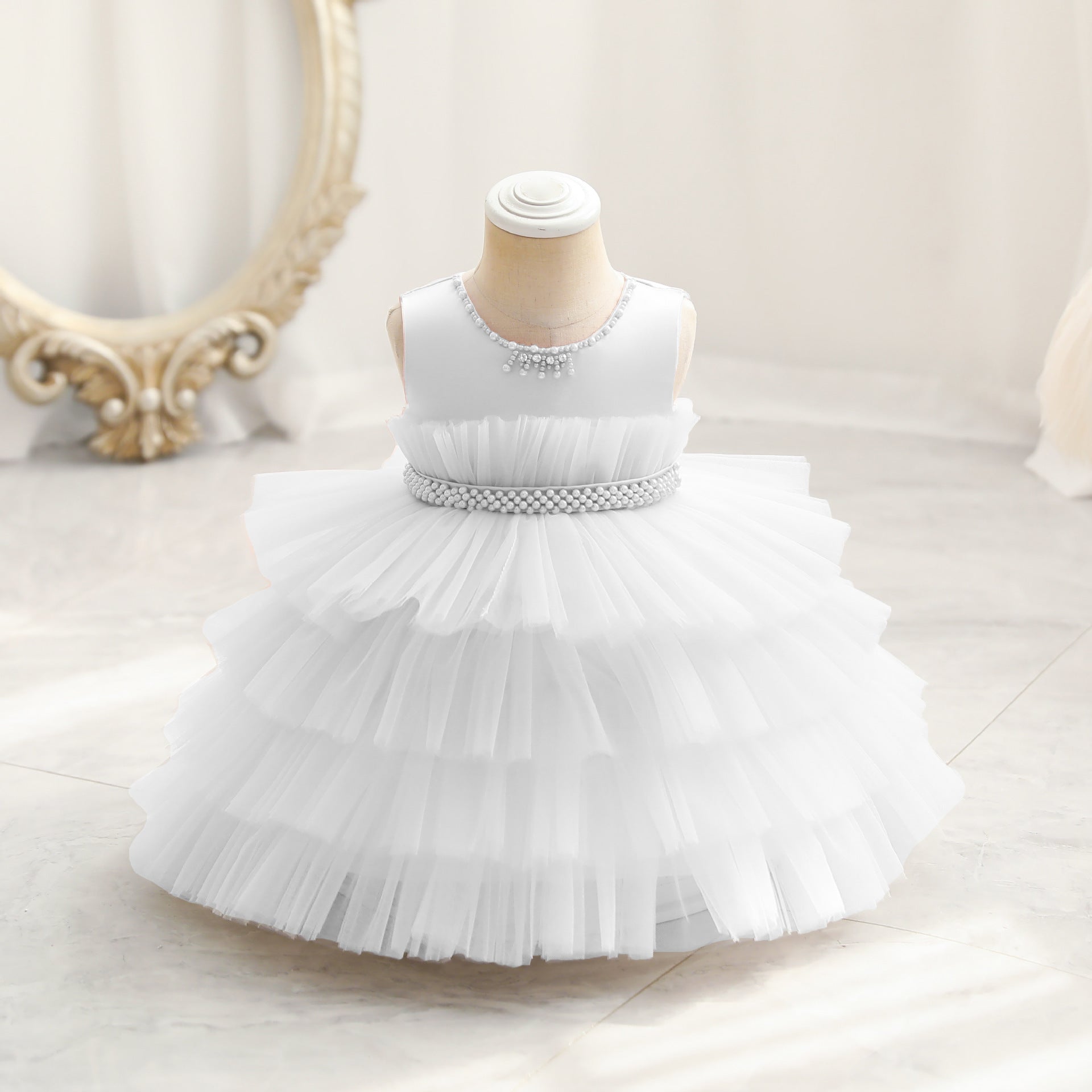 Gradient Cake Dress Children's Dress Princess Dress