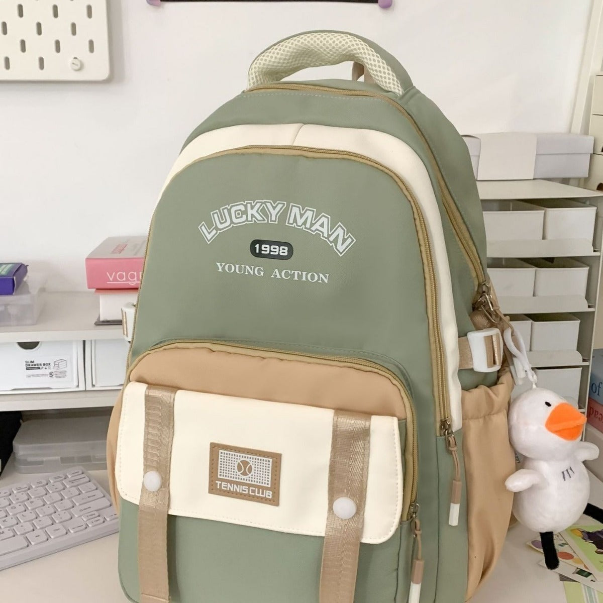 Special-interest Design Large Capacity Class Tutorial Play Backpack Good-looking All-match Backpack