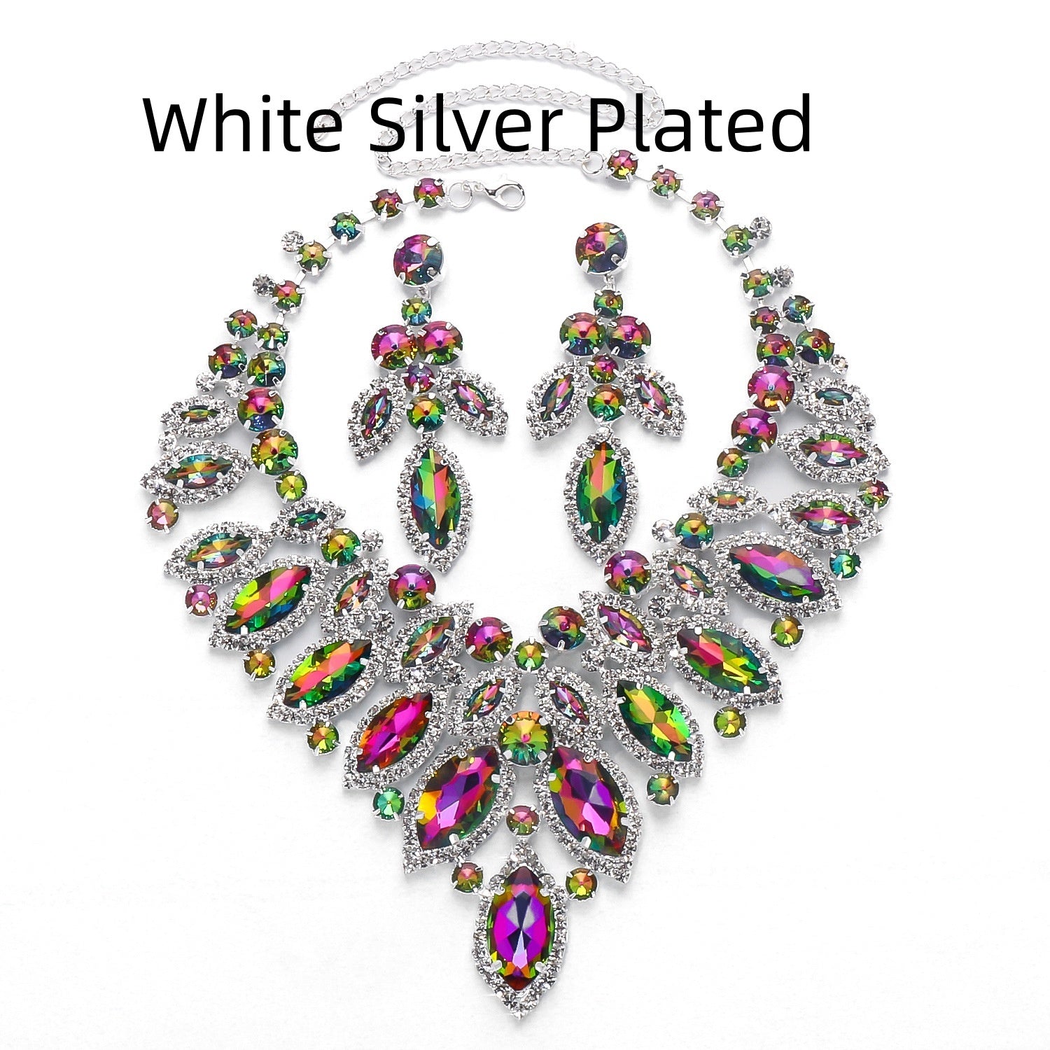 European And American Luxury Leaf Necklace Suit