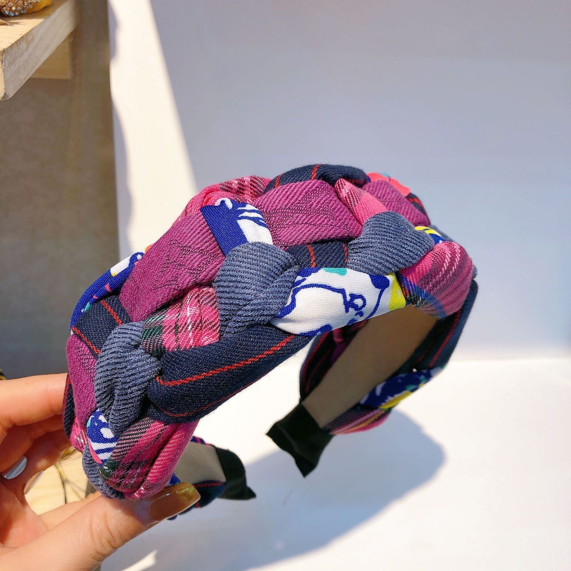 Hand-woven Braid Retro Simple Wide Headband