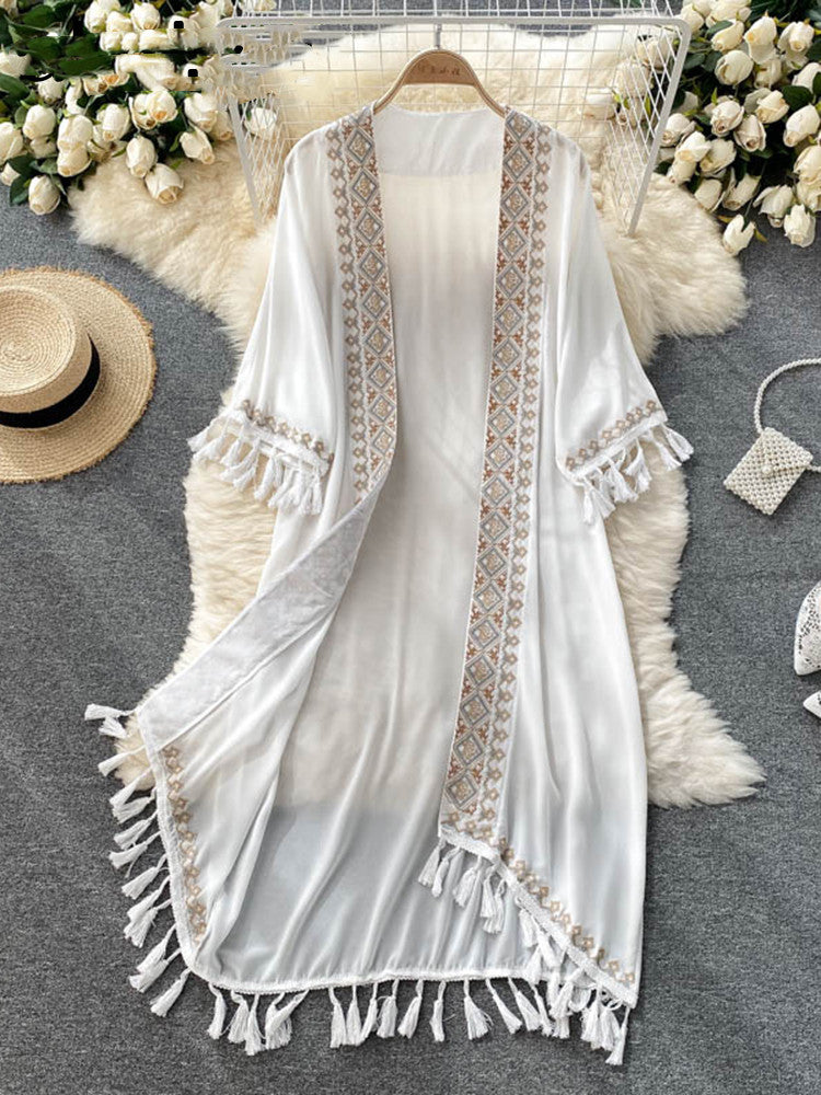 Women's Large Size Loose Ethnic Style Sun Protection Clothing