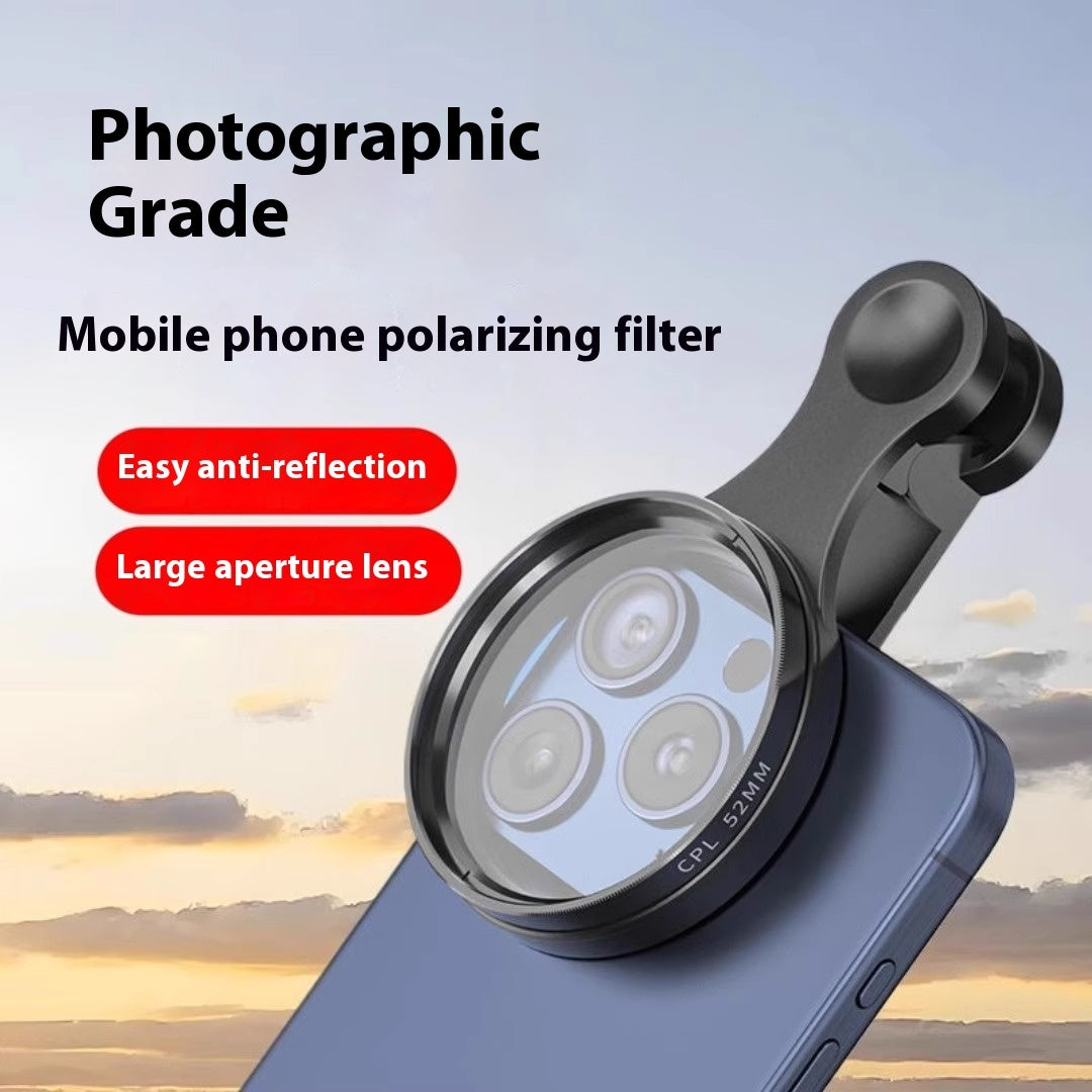 Mobile Phone Polarized Lens Special Photography Filter Photo HD Auxiliary Shooting