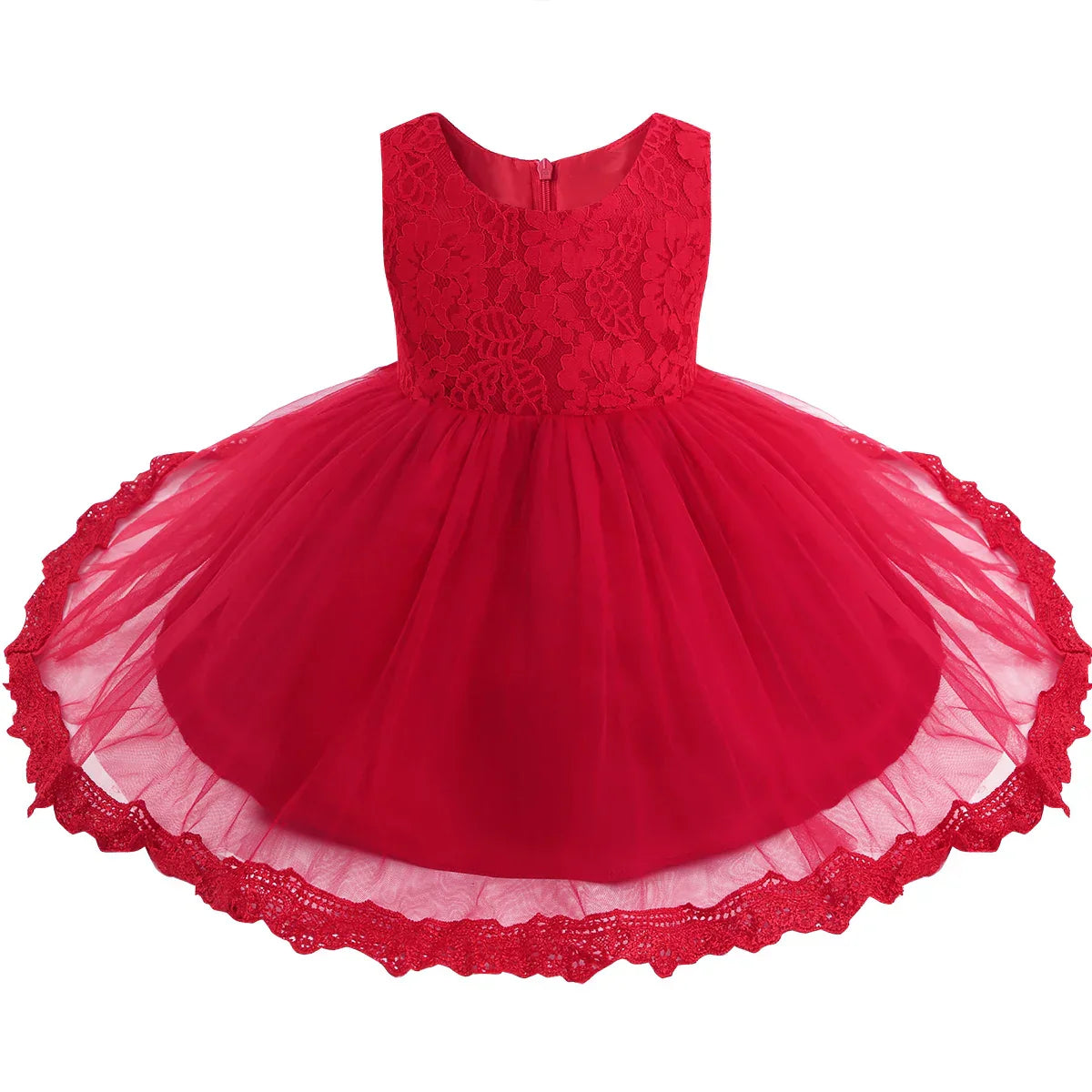 Infant Baby Girls Clothes Flower Girl Dress Toddler Formal Floral Lace Newborn Princess Wedding Bridesmaid Easter Party Dresses