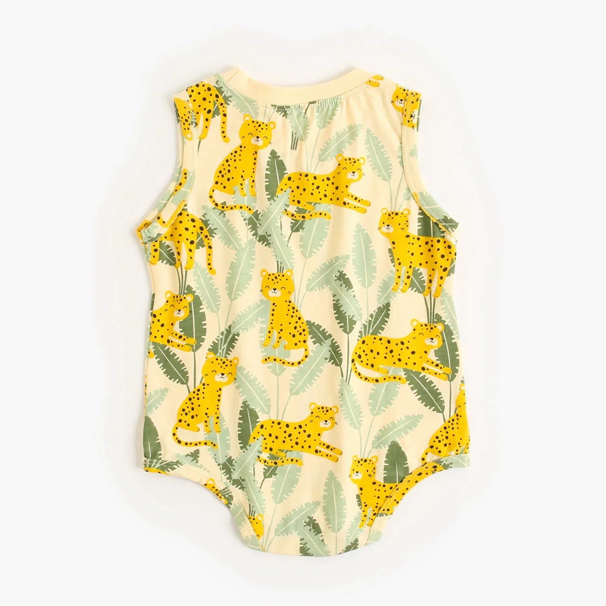 Sanlutoz Toddler Boys Summer Cotton Sleeveless Bodysuits Infants Boys Animal Clothes Casual