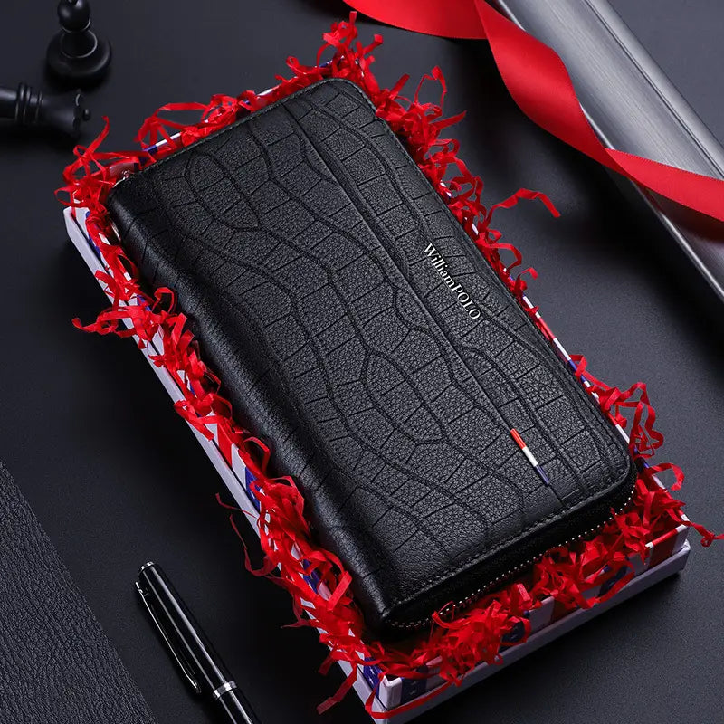 MEN'S LONG WALLET GENUINE LEATHER