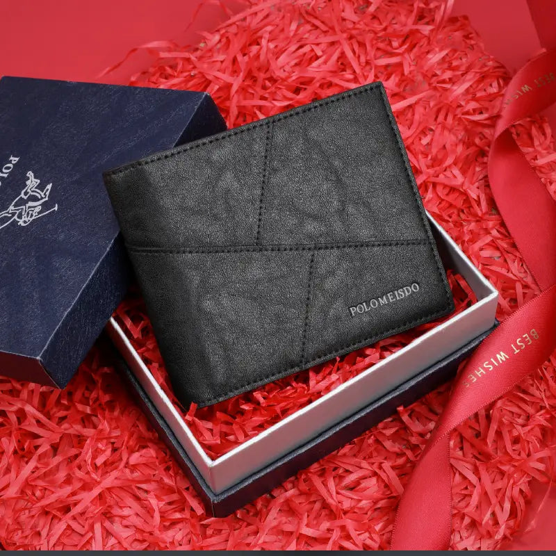 MEN'S GENUINE LEATHER SHORT FASHION WALLET