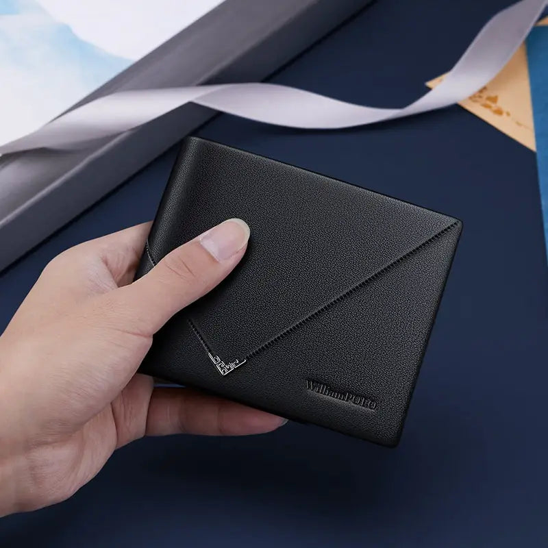 TOP LAYER COWHIDE CASUAL MULTIFUNCTIONAL WALLET