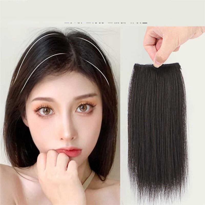 Wig piece hair root fluffy pad hair piece on both sides thickening hair volume invisible hair extension one-piece head hair