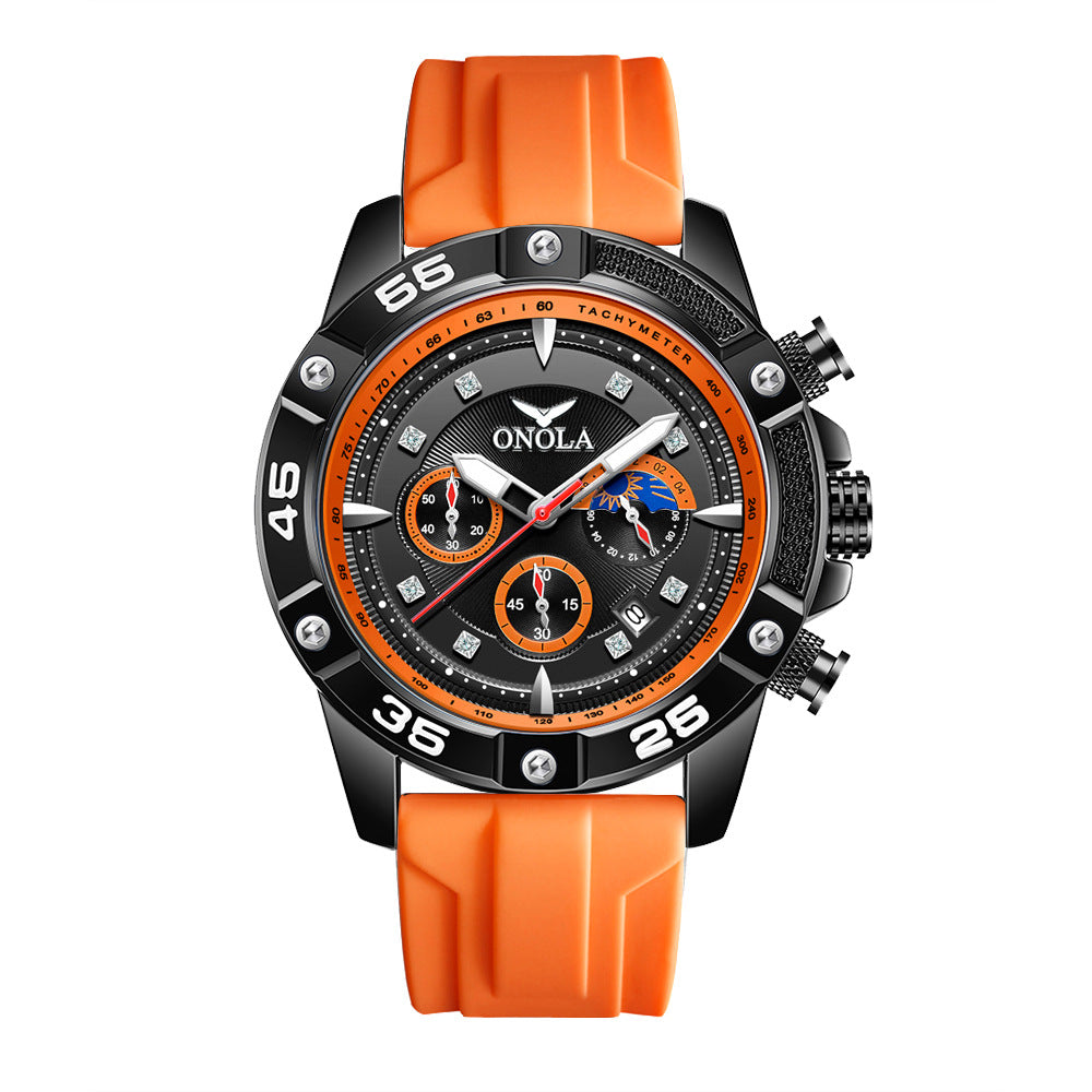 Fashion Casual New Style Multifunctional Quartz Waterproof Tape Watch