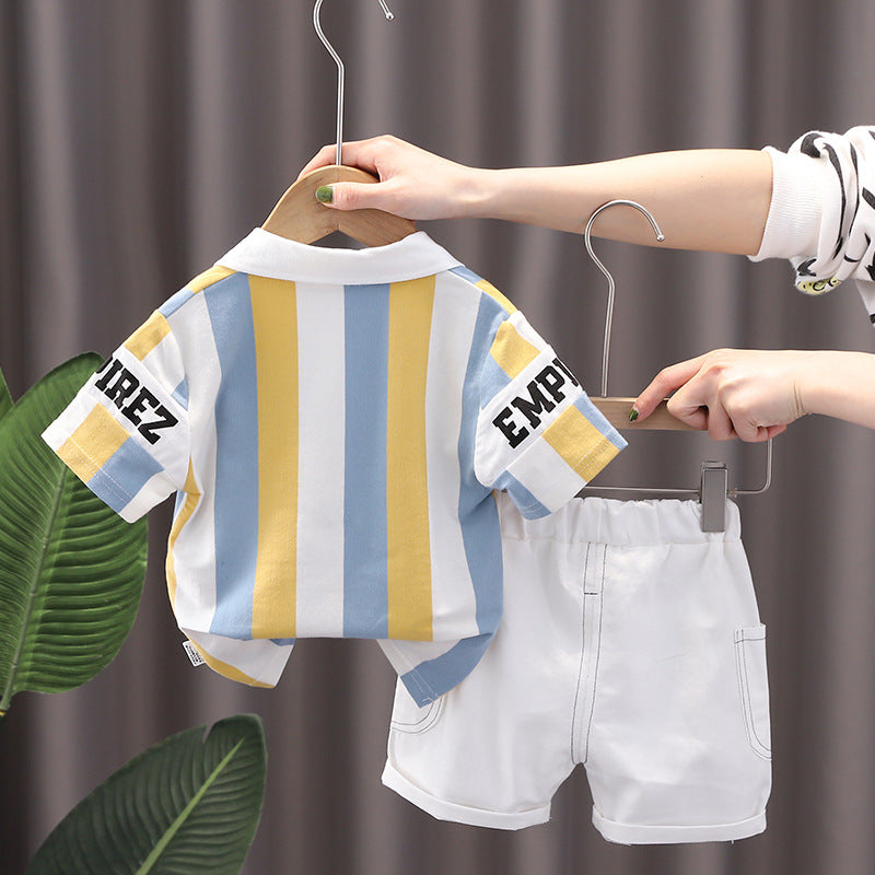 Summer Fashion Baby Boy Clothes Sets T-shirt + Pants 1-4T Toddler Casual Clothing Suits Children Kids Boys Outfits Suit
