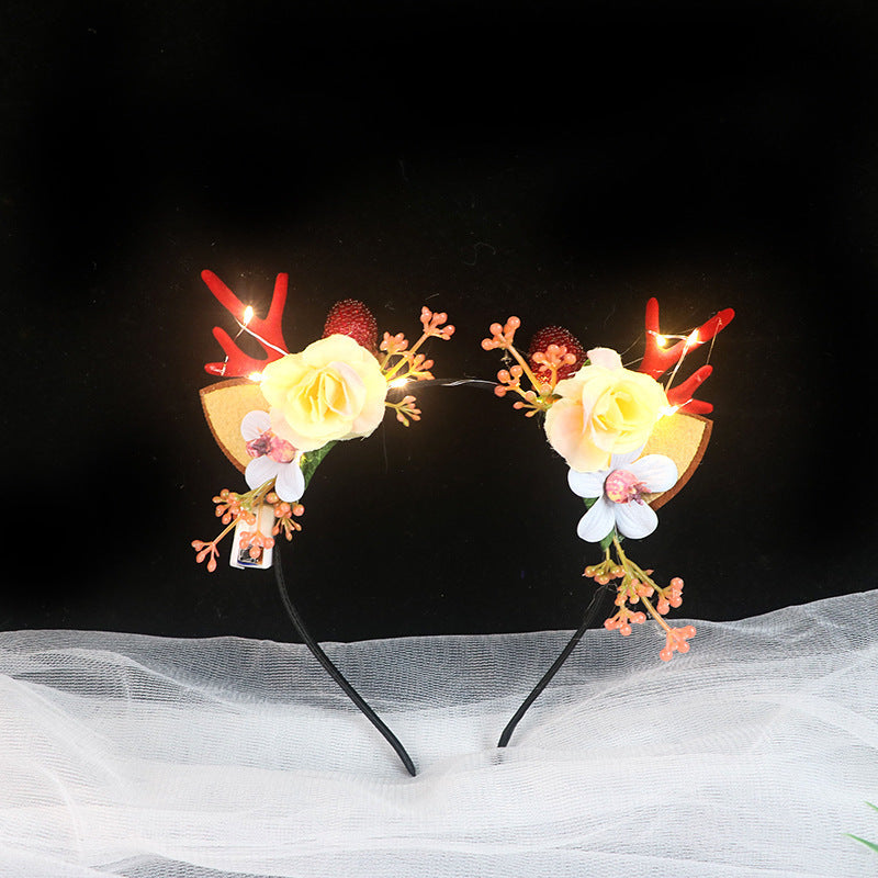 LED Light-Up Glowing Party Flower Headband