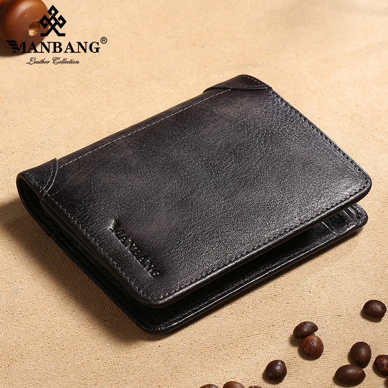 TANNED LEATHER MEN'S WALLET