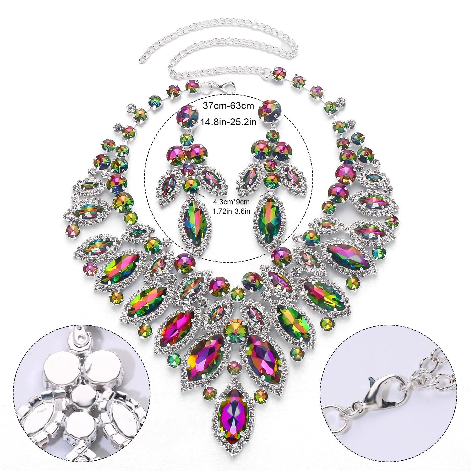 European And American Luxury Leaf Necklace Suit