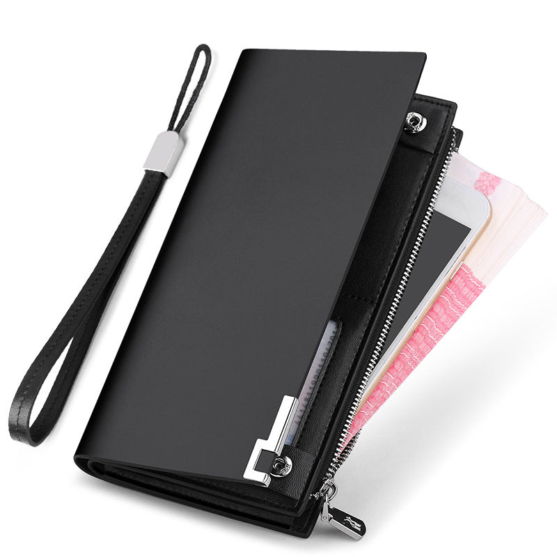 MEN'S GENUINE LEATHER ZIPPER WALLET