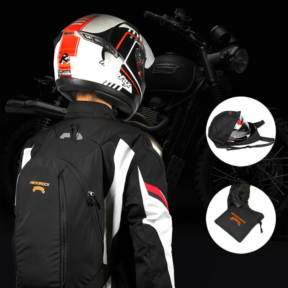 Motorcycle Backpack Locomotive Helmet Bag Foldable Waterproof