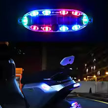 Solar Power LED Warning Night Light Anti-rear Strobe Tail Light Car Flash Light Strobe Warning Light for Car Motorcycle Vehicle