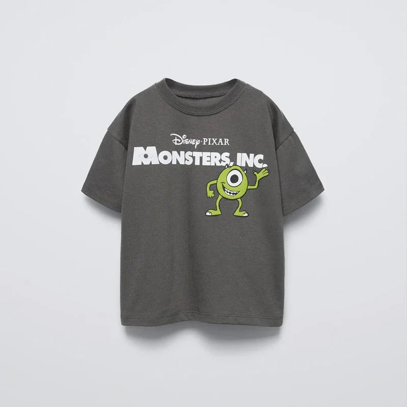 2025 New Summer Clothes Boys T-shirt Cartoon Fashion Kids Short Sleeve Tees Tops Trendy Design Children's Wear Crewneck T Shirts