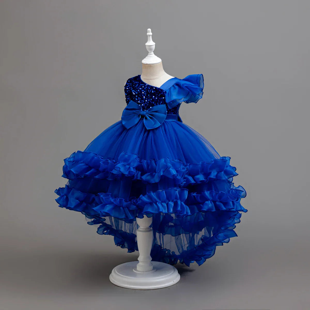 Flower Girl Party Dresses Wedding Birthday Trailing Princess Dress For Kids Graduation Pageant Bridesmaid Kids Costume